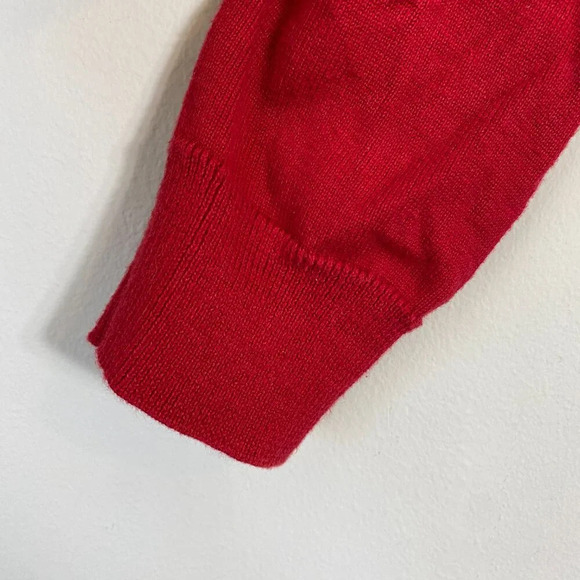 Lauren Ralph Lauren Turtleneck Knit Pullover Sweater Women's Large Red Preppy - Picture 8 of 12